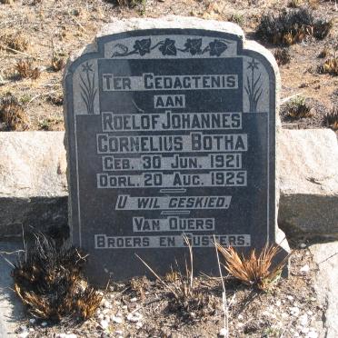 BOTHA Roelof Johannes Cornelius 1921-1925 