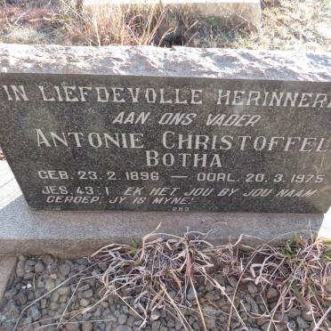 BOTHA Antonie Christoffel 1896-1975