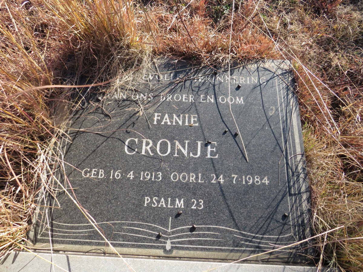 CRONJE Fanie 1913-1984