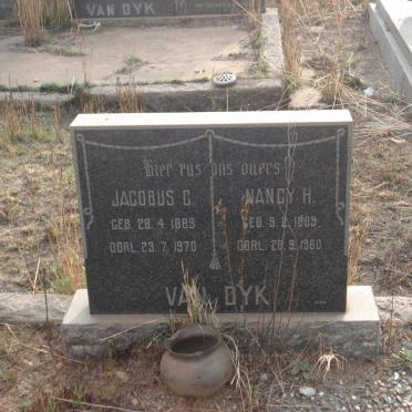 DYK Jacobus C., van 1889-1970 &amp; Nancy H. 1889-1960