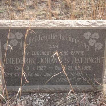 HATTINGH Diederik Johannes 1927-1962