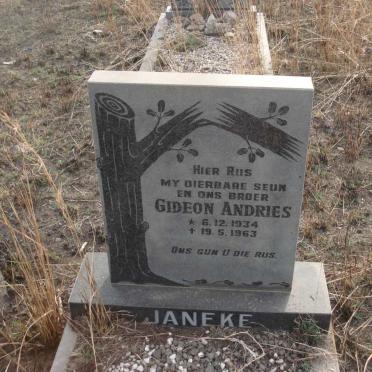 JANEKE Gideon Andries 1934-1963
