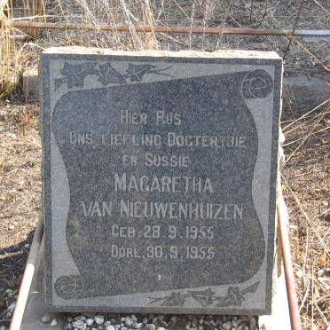 NIEWENHUIZEN Magaretha, van 1955-1955