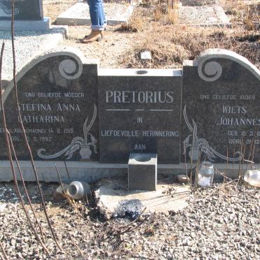 PRETORIUS Wiets Johannes 1910-1966 &amp; Stefina Anna Catharina LABUSCHAGNE 1915-1992