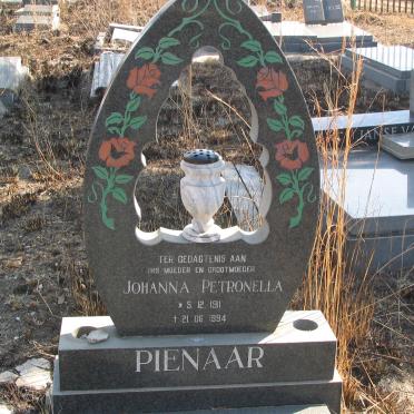 PIENAAR Johanna Petronella 1911-1994