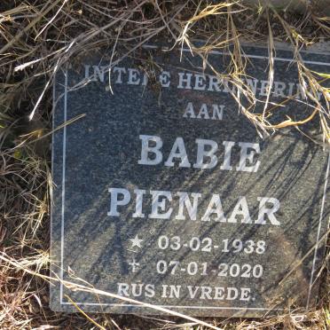 PIENAAR Babie 1938-2020