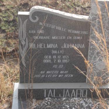 TALJAARD Wilhelmina Johanna 1921-1997