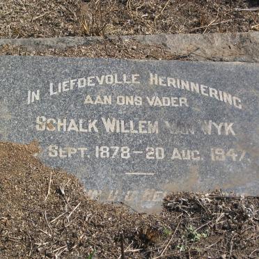 WYK Schalk Willem, van 1878-1947