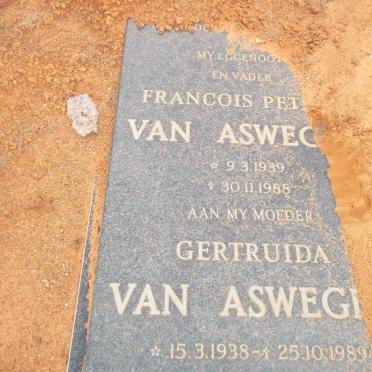 ASWEGEN Francois Pet?, van 1939-1988 &amp; Gertruida 1938-1989