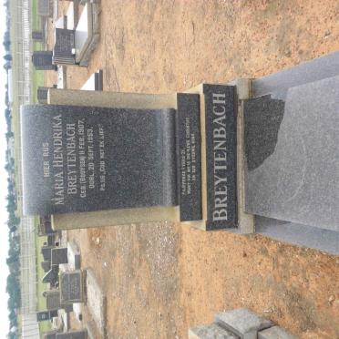 BREYTENBACH Maria Hendrika nee BOOYSEN 1907-1953