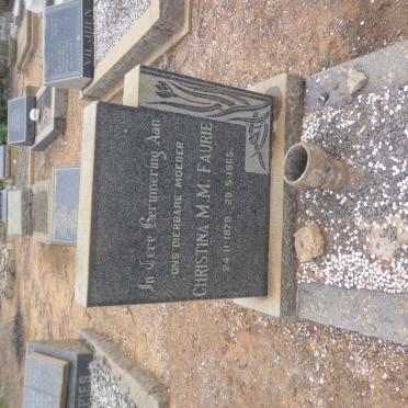 FAURIE Christina M.M. 1879-1965