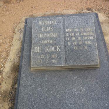 KOCK Wynand Elias Thuynsma 1937-1997