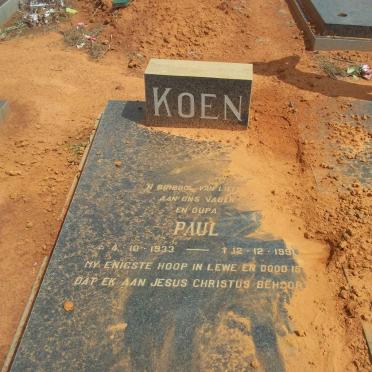 KOEN Paul 1933-1991