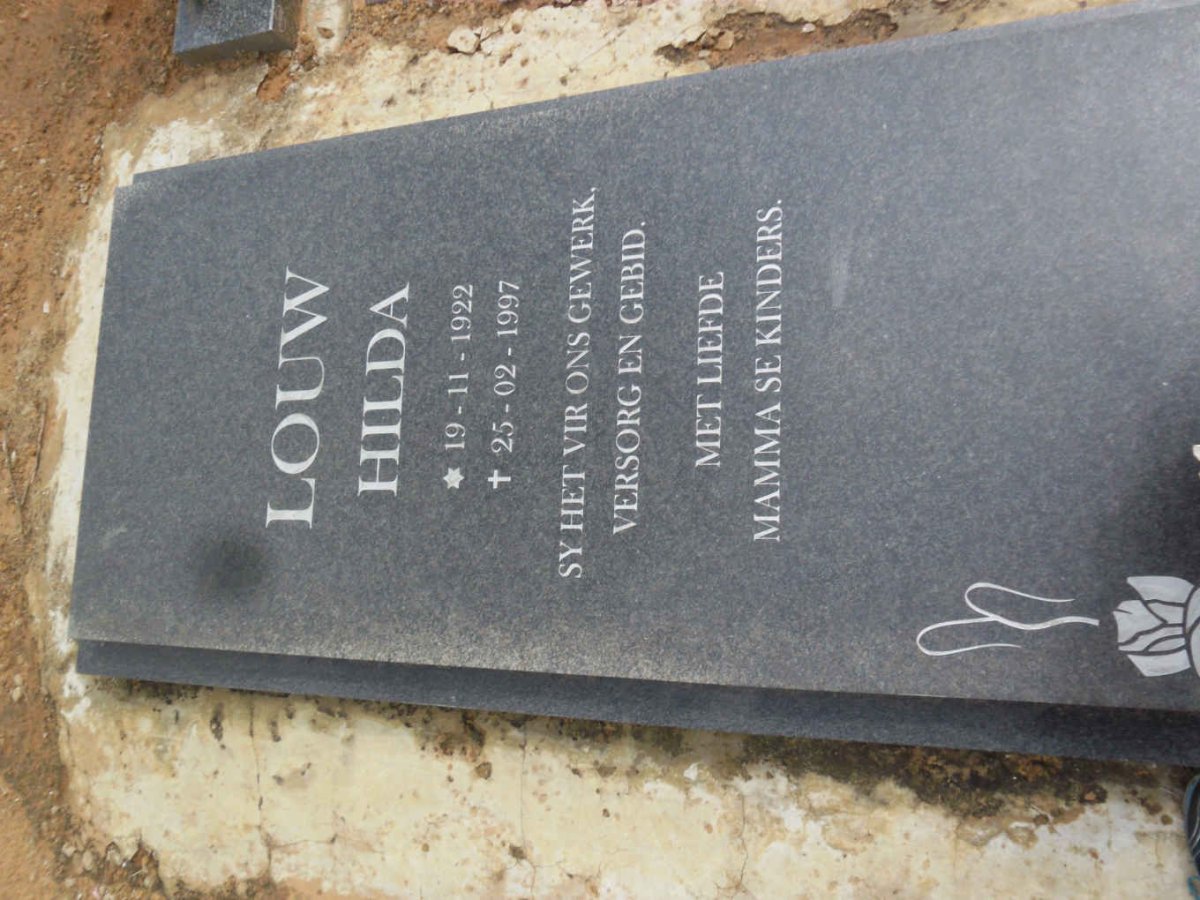 LOUW Hilda 1922-1997