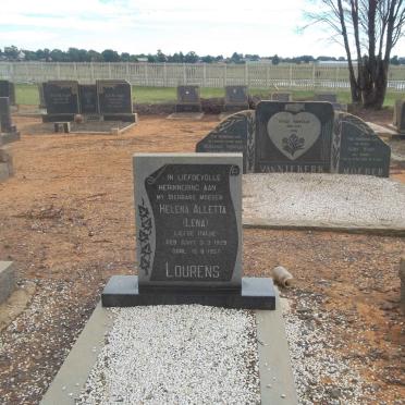LOURENS Helena Alletta nee SCOTT 1929-1957