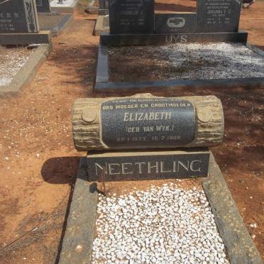 NEETHLING Elizabeth nee VAN WYK 1873-1968