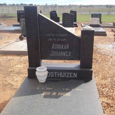 OOSTHUIZEN Adriaan Johannes 1933-1975