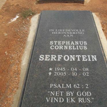 SERFONTEIN Stephanus Cornelius 1945-2005