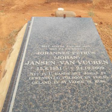 VUUREN Johannes Petrus, Jansen van 1951-2009