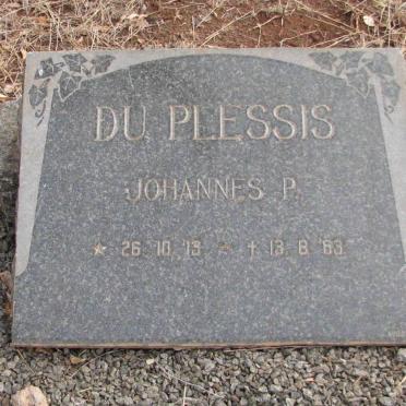 PLESSIS Johannes P., du 1913-1963