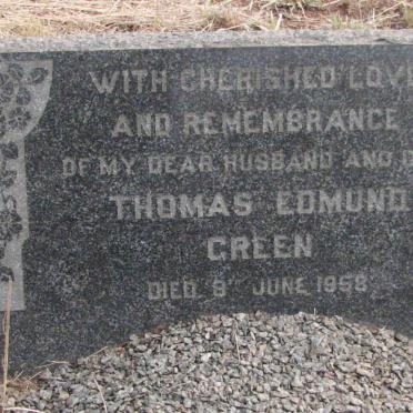 GREEN Thomas Edmund -1958