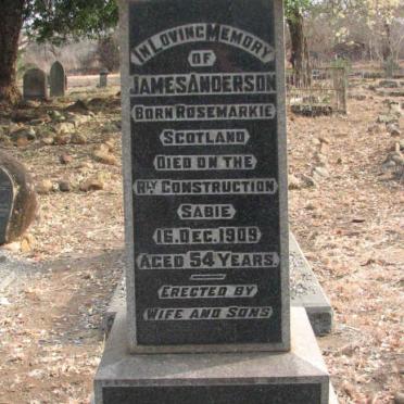 ANDERSON James -1909