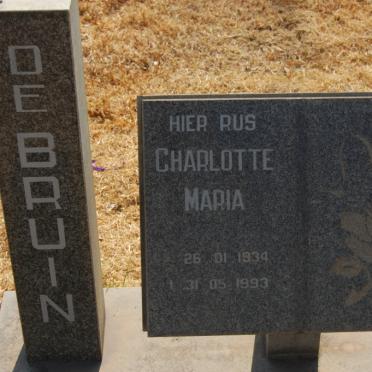 BRUIN Charlotte Maria, de 1934-1993