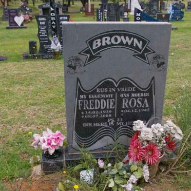 BROWN Freddie 1939-2008 &amp; Rosa 1942-