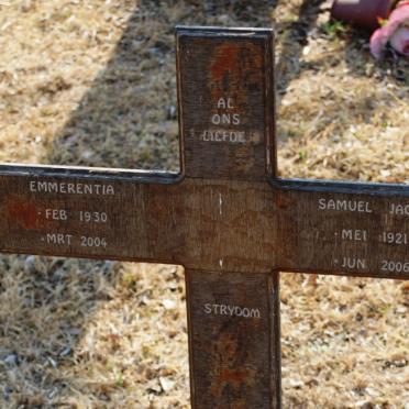 STRYDOM Samuel Jacobus 1921-2006 &amp; Emmerentia 1930-2004