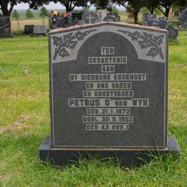 WYK Petrus C., van 1872-1952