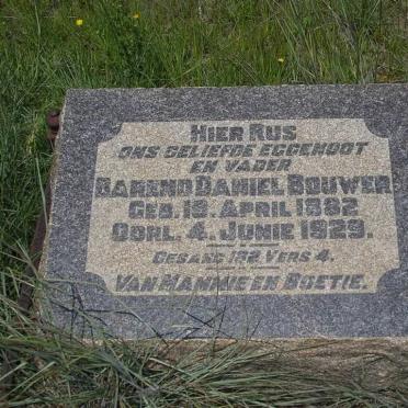 BOUWER Barend Daniel 1882-1929