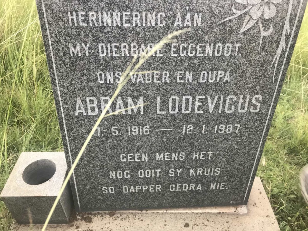 EBERSOHN Abraham Lodevicus 1916-1987