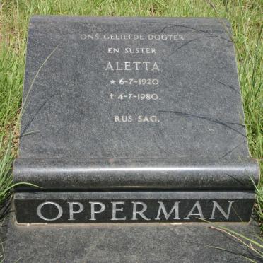 OPPERMAN Aletta 1920-1980