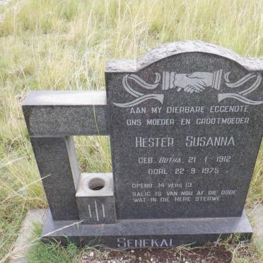 SENEKAL Hester Susanna nee BOTHA 1912-1975