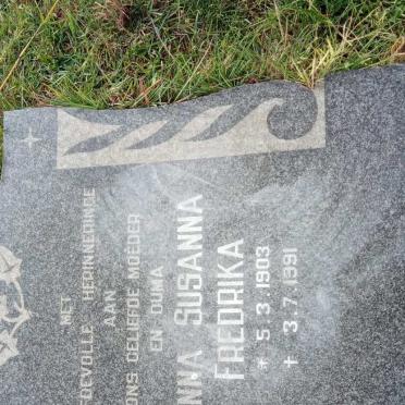 ? Anna Susanna Frederika 1903-1991