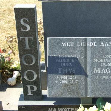 STOOP Thys 1951-2008 &amp; Maggie 1951-