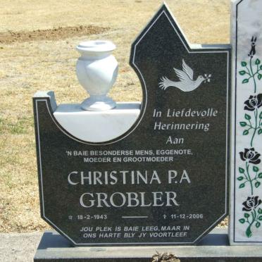 GROBLER Christina P.A. 1943-2006