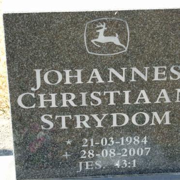 STRYDOM Johannes Christiaan 1984-2007