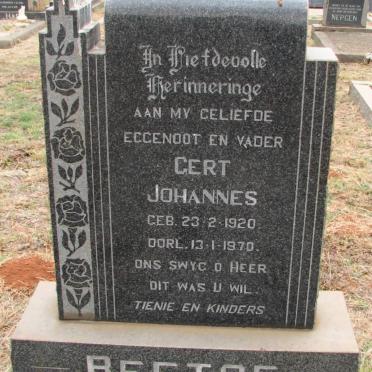 BEETGE Gert Johannes 1920-1970