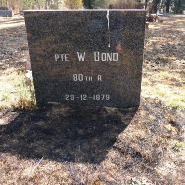 BOND W. -1879
