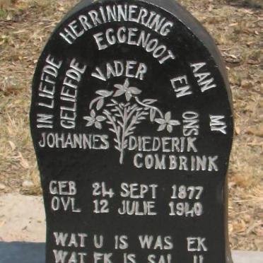 COMBRINK Johannes Diederik 1877-1940