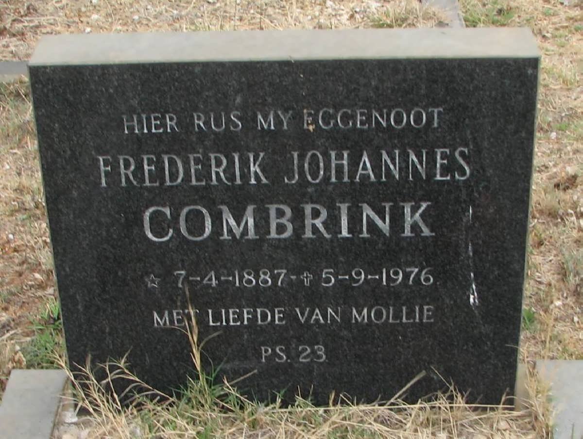 COMBRINK Frederik Johannes 1887-1976