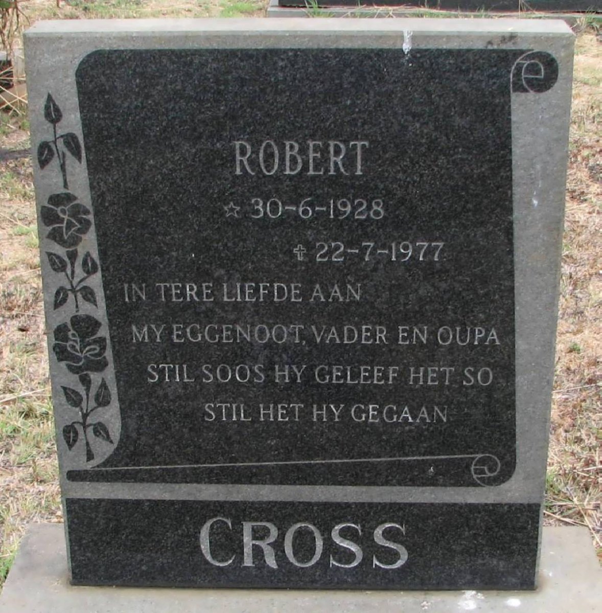 CROSS Robert 1928-1977