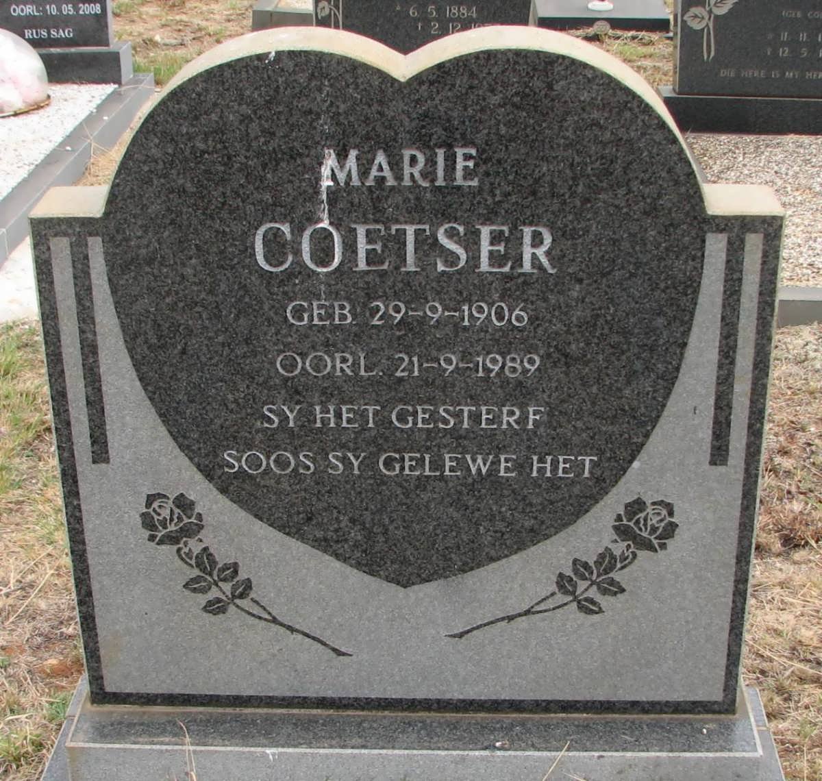 COETSER Marie 1906-1989