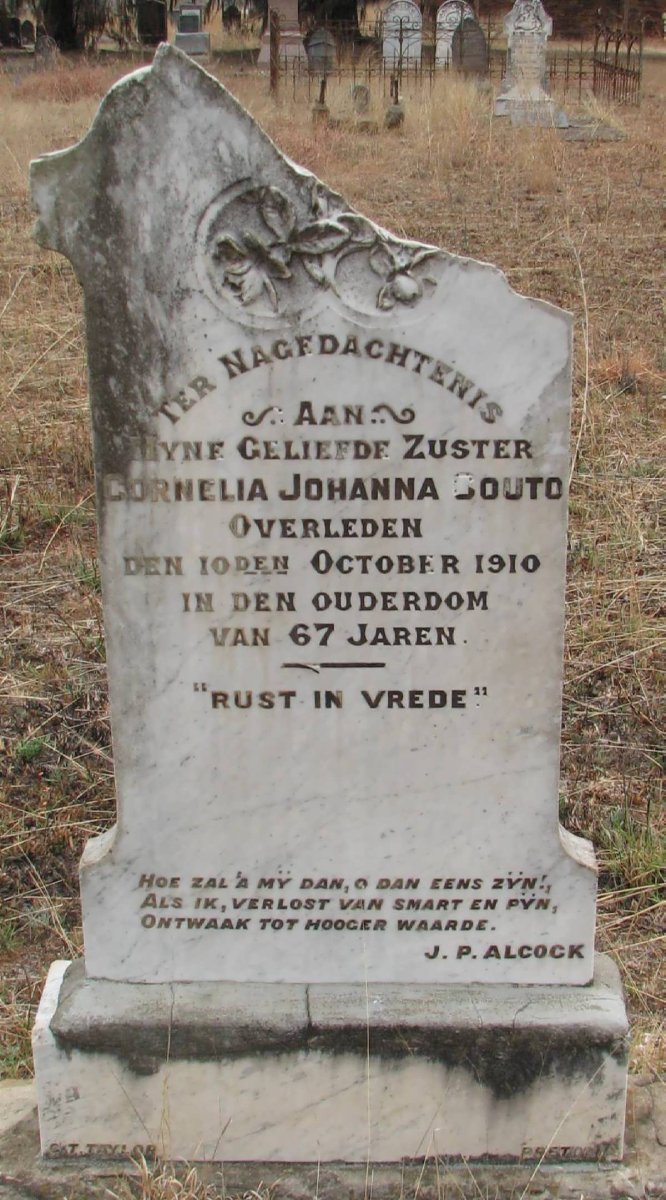 COUTO Cornelia Johanna -1910
