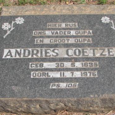COETZEE Andries 1885-1976