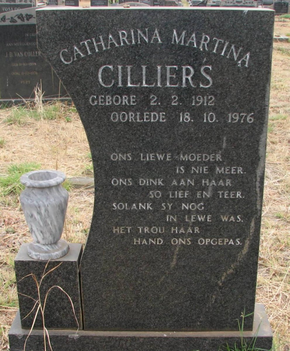 CILLIERS Catharina Martina 1912-1976