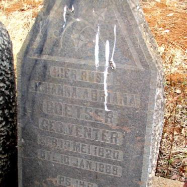 COETSER Johanna Adriana nee VENTER 1820-1888