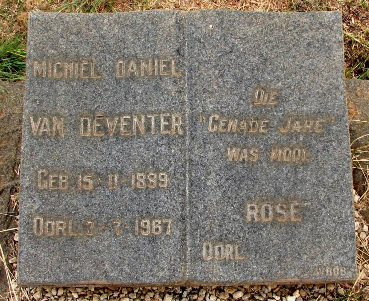 DEVENTER Michiel Daniel, van 1889-1967