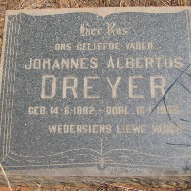 DREYER Johannes Albertus 1882-1969